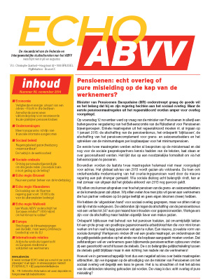 Echo ABVV nr. 9 - 2014