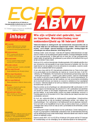 Echo ABVV nr. 1 - 2015