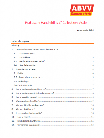 praktische handleiding collectieve actie