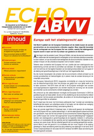Echo ABVV nr 4 - 2012 Echo ABVV nr 4 - 2012