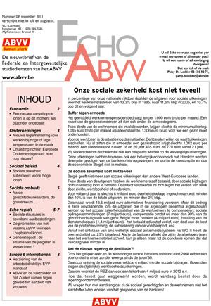 Echo ABVV nr 9 - 2011 Echo ABVV nr 9 - 2011