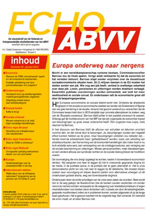 Echo ABVV nr 1 - 2013 Echo ABVV nr 1 - 2013