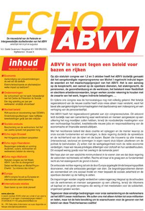 Echo ABVV nr. 8 - 2014