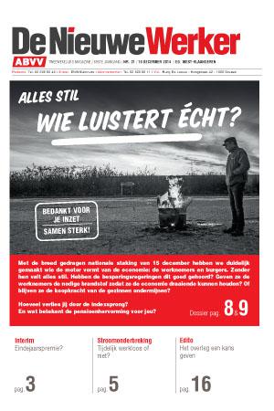 Vakbond ABVV | DNW nr. 21 - 2014 Vakbond ABVV | DNW nr. 21 - 2014