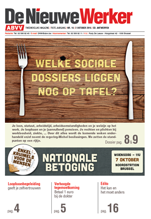 Vakbond ABVV | DNW nr. 16 - 2015 Vakbond ABVV | DNW nr. 16 - 2015