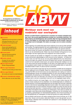 Echo ABVV nr. 10 - 2015 Echo ABVV nr. 10 - 2015
