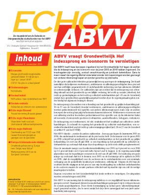 Echo ABVV nr. 9 - 2015 Echo ABVV nr. 9 - 2015