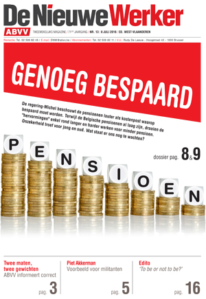 Vakbond ABVV | DNW 13 - 2016 Vakbond ABVV | DNW 13 - 2016