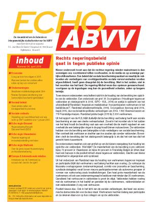 Echo ABVV nr. 4 - 2016 Echo ABVV nr. 4 - 2016