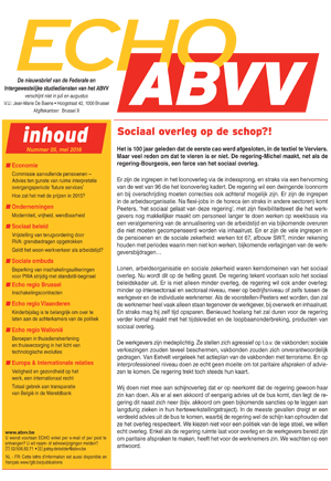 Echo ABVV nr. 5 - 2016 Echo ABVV nr. 5 - 2016